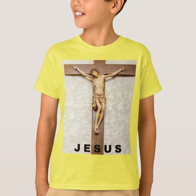 jesus design with cross T-Shirt (Front)