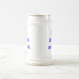Jesus Didn't Ride Elephant Beer Stein