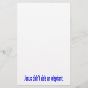 Jesus Didn't Ride Elephant Bumper