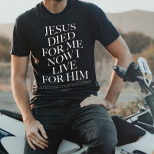 Jesus Died For Me Christian Aesthetic Apparel T-Shirt