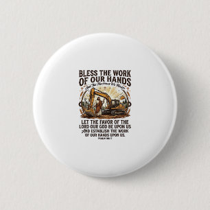 Jesus Diesel Mechanic Heavy Equipment Shirt Faith Button
