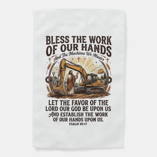 Jesus Diesel Mechanic Heavy Equipment Shirt Faith  Garden Flag
