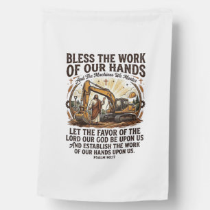 Jesus Diesel Mechanic Heavy Equipment Shirt Faith House Flag