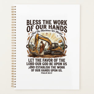 Jesus Diesel Mechanic Heavy Equipment Shirt Faith Planner