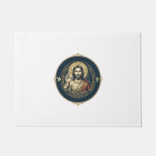 Jesus Digital Artist iPad Art T-Shirt Inspirationa Doormat