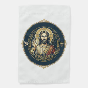 Jesus Digital Artist iPad Art T-Shirt Inspirationa Garden Flag