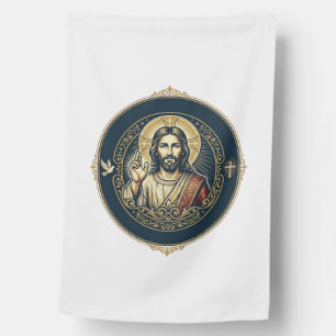 Jesus Digital Artist iPad Art T-Shirt Inspirationa House Flag