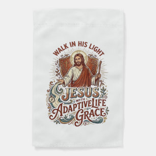 Jesus Disability Encouragement T-Shirt Inspiration Garden Flag