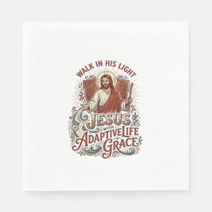 Jesus Disability Encouragement T-Shirt Inspiration Napkins