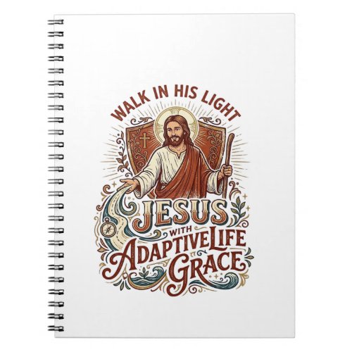 Jesus Disability Encouragement T-Shirt Inspiration Notebook