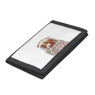 Jesus Disability Encouragement T-Shirt Inspiration Tri-fold Wallet