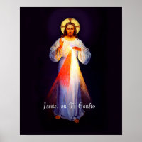 Jesus Divina Misericordia Poster Spanish