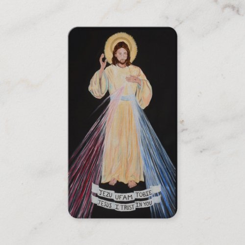 Jesus Divine Mercy Catholic Religious Prayer Place Card
