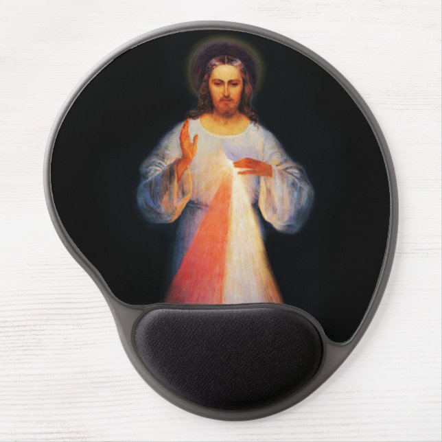 Jesus Divine Mercy Gel Mouse Pad (Front)
