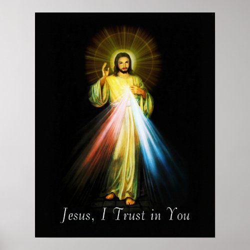 Jesus Divine Mercy Poster