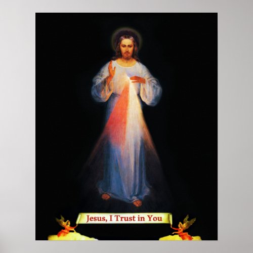 Jesus Divine Mercy St Faustina 02 Poster