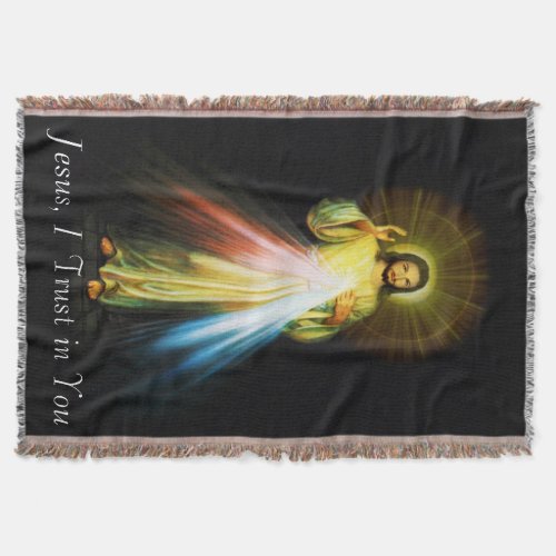 Jesus Divine Mercy Throw Blanket