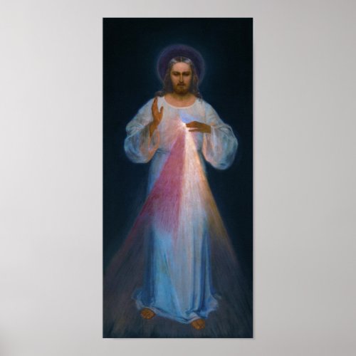 Jesus Divine Mercy Vilnius Eugeniusz Kazimirowski Poster