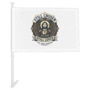 Jesus Divorce Recovery Shirt Christian Graphic_1 Car Flag