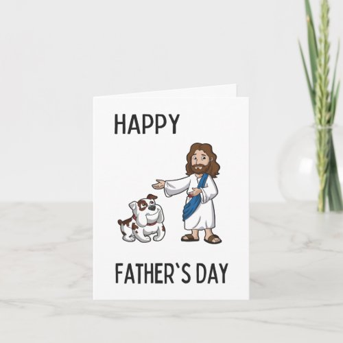 Jesus Dog Fathers Day Card by Brad Gosse