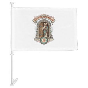 Jesus Door Key Symbolism Jesus Door Key Symbolism Car Flag