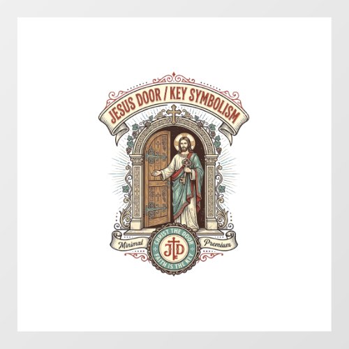 Jesus Door Key Symbolism Jesus Door Key Symbolism  Floor Decals