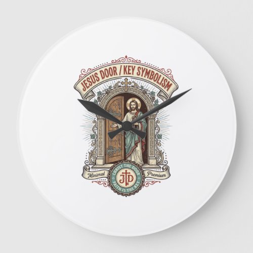 Jesus Door Key Symbolism Jesus Door Key Symbolism Large Clock