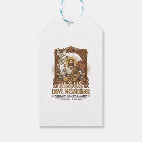Jesus Dove Messenger Jesus Dove Messenger Christia Gift Tags