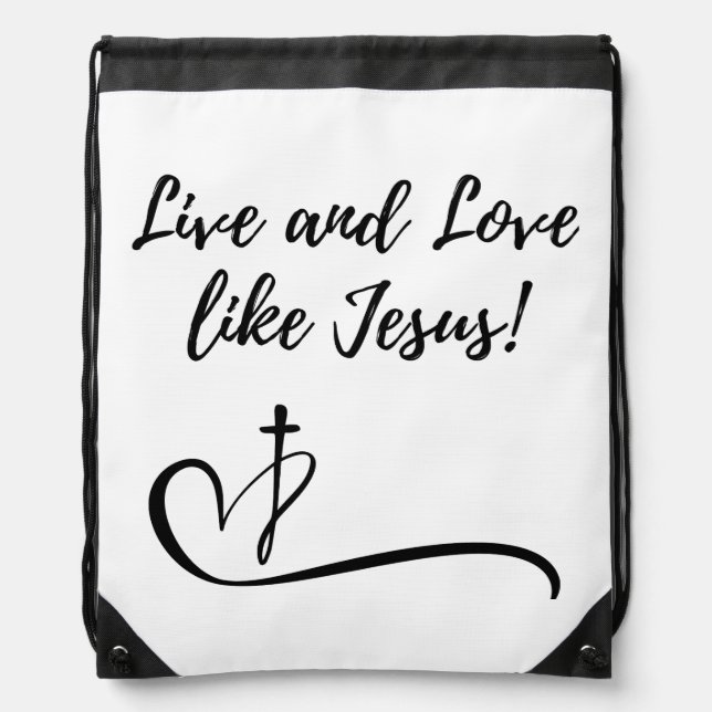 Jesus Drawstring Bag (Front)