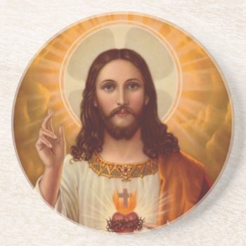 Jesus Drink Coasters by agiftfromgod at Zazzle