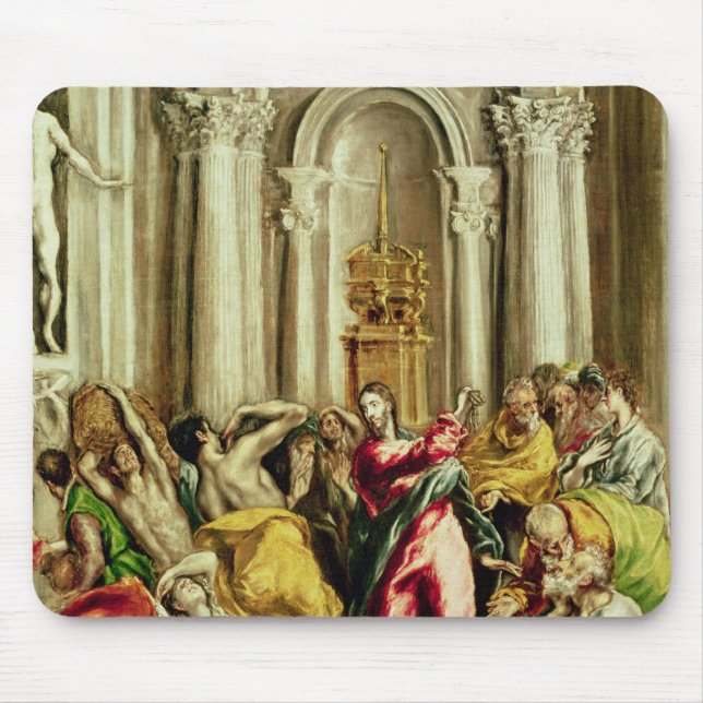 Jesus Driving the Merchants from the Temple Mouse Pad (Front)