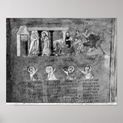 Jesus driving the merchants from the Temple Poster