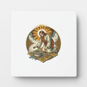 Jesus Dropped Birthday Cake Face Down Kitchen Floo Plaque