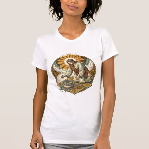Jesus Dropped Birthday Cake Face Down Kitchen Floo T-Shirt