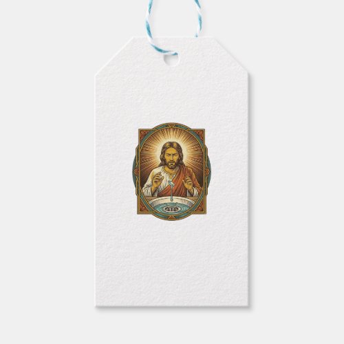 Jesus Dropped Contact Lens Bathroom Sink Drain Bli Gift Tags