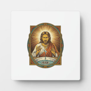 Jesus Dropped Contact Lens Bathroom Sink Drain Bli Plaque