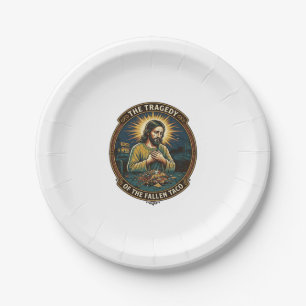 Jesus Dropped Late Night Taco Street Food Drunk Hu Paper Plates