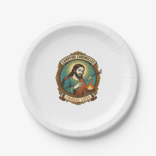 Jesus Dropped Marshmallow Campfire Party Fail Humo Paper Plates