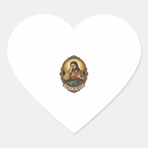 Jesus Dropped Phone Screen Down Dance Floor Club H Heart Sticker