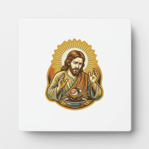Jesus Dropped Sushi In Soy Sauce Splatter Food Hum Plaque