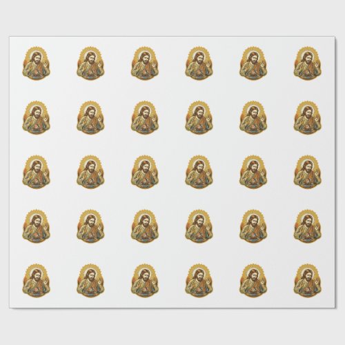 Jesus Dropped Sushi In Soy Sauce Splatter Food Hum Wrapping Paper