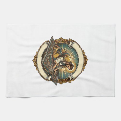 Jesus Dropped Tiny Screw Thick Carpet DIY Humor_1 Kitchen Towel