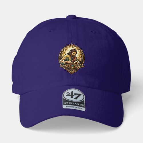 Jesus Dropped Tiny SD Card Lost Carpet Tech Humor_ 47 Brand Hat