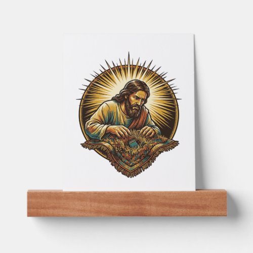 Jesus Dropped Tiny SD Card Lost Carpet Tech Humor_ Picture Ledge