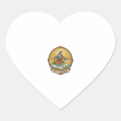 Jesus Dropped Wet Soap Sliding Bathroom Floor Clum Heart Sticker