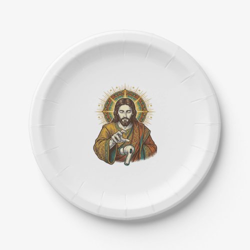 Jesus Dropped Wireless Earbud Under Desk Tech Clum Paper Plates