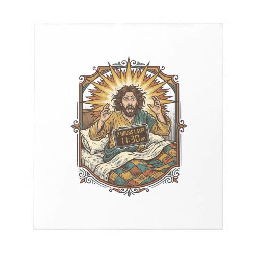 Jesus Drunk Online Shopping Receipt Morning After Notepad