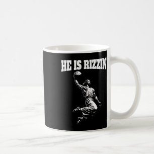 Jesus Dunking Meme Heaven Basketball Dunk He Is Ri Coffee Mug