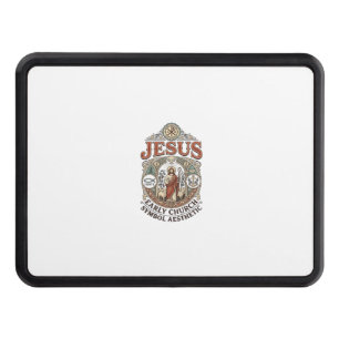 Jesus Early Church Symbol Aesthetic Jesus Early Ch Hitch Cover