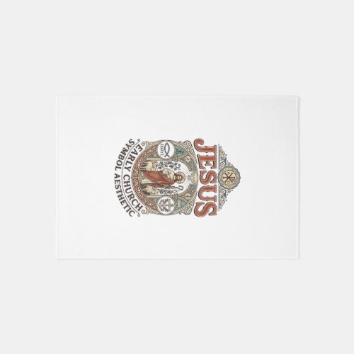 Jesus Early Church Symbol Aesthetic Jesus Early Ch Rug